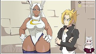 Car Toon In My Hero Academia Mirko Parody (artist: Funnymahem)