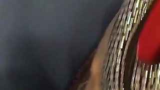 Lady Angela Vaping Seductively in Her Bedroom While Prompting Red Bottom High Heels to Camera