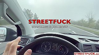Sky Pierce In Streetfuck - Canadian Babe With Perfect Tits Hitchhikes To Suck And Ride Cock