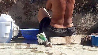 Banged, outdoor, step sister