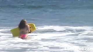 Sensuous Little April's small tits video