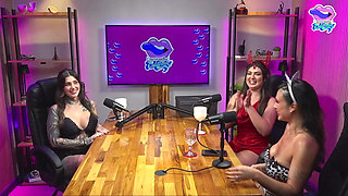 Hot Tattooed Brunette Latina Burping and Masturbating