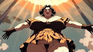 Ai Cartoon BBW Dancing Women Clips