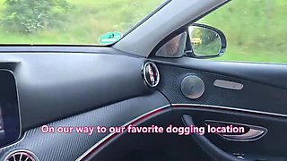 Hot Blonde Wife Dogging in Car on Last Day of Summer 2024 - Public Sex & Sloppy Blowjob