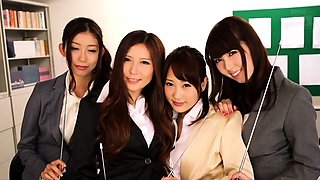 Sexy japanese girl group sex