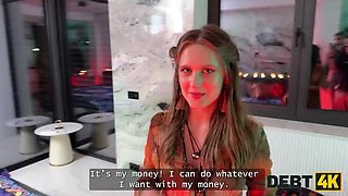 DEBT4k – Hot sex in a fortune-telling salon with a cute teen and amazing blowjob