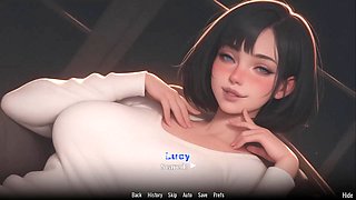 Obsessed Lucy 4, She Uses Her Feet, Animated Cute Roommate Porn Game
