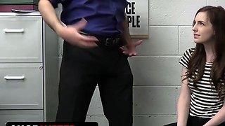 Busty teen vlogger gets cfnm penalty in office