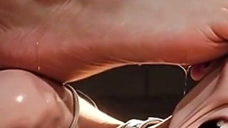 Fat Mistress Steps on Skinny Slave Face - Hard Trampling Humiliation