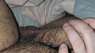 Step mom handjob step son bush in erection