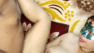 Indian Desi Bhabhi Fucking with Double Cock Dildo and His Husband Ckock