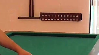 Fucking at the Pool Table with Teacher