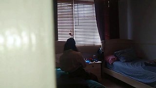 Horny Asian Student Masturbates After School
