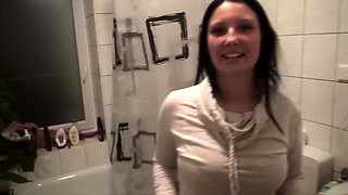 Big assed busty tit fuck and blowjob from curvy stunner