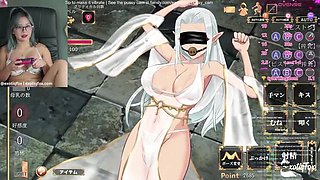 Horny Asian Gamer Girl Masturbates to Monsters - Cute Filipina Streamer Moaning and Milking Dick