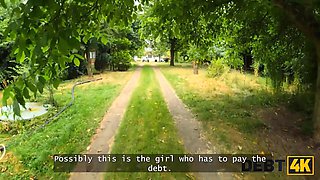 Debt4k. powerful Deep Throat as a debt payment