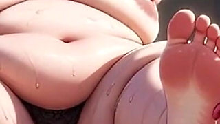 Super Skinny Girl Licking SSBBW Feet in Bondage - Compilation