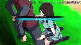 18yo Young Damsel With A Flawless Yam-sized Arse Gets Her Cock-squeezing Honeypot Banged Stiff And Creampied In Bathroom - Naruto: Kunoichi Trainer - Naruto Anime Manga porn Pornography Game