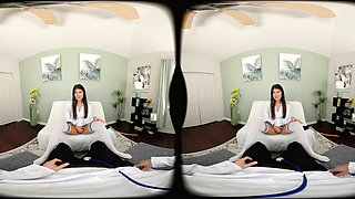 FORBVR - You Teaches This Cute GIrl How to Cum While Riding Your Dick POV