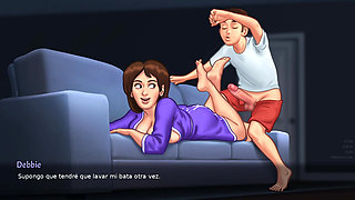 Stepmother seducing her stepson in the car, they end up making love - Summertime Saga