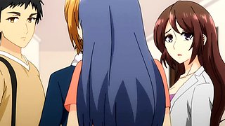 Anime MILF gets on all fours and begs for deep pounding