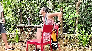 The Girl at the Campsite Agreed to Give a Blowjob and Ride Hard.