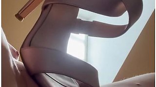 Close Up Pussy Fuck High Heel Shoe Till I Cum - Intense Orgasm And Pussy Contractions