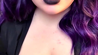 BBW Goth Sexdoll Empties BBC