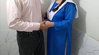 Indian Class Teacher Takes His Student to the Washroom and Fucks Him