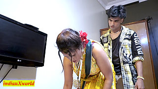 Indian Beautiful Maid having Sex with Rich Boy! Indian Hot Romantic Sex