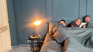 BTS: Stepson Fucks Curvy Stepmom with His Thick Cock Behind Her Husband’s Back