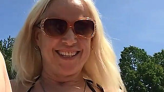 Cum Countdown Poolside Bikini Feet Tease