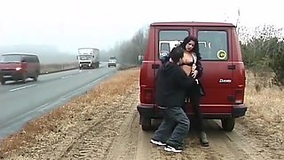 Public Sex In Front Of Massive Traffic