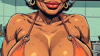 Bikini Old Babes 3D Ai Art