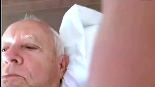 Grandpa Stroking on Cam