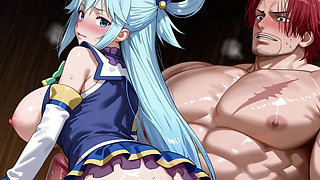 Shanks (op) X Aqua (konosuba)