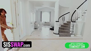 Step sisters asia lee & Athena Fleurs get bare with step bros to keep each other worm - sisswap