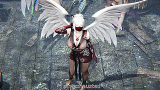 Succubus Morrigan Loses the Fight and Make a Blowjob as Her Punishment - Soma Seals 10