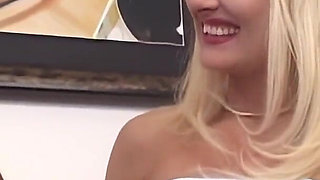 Blonde Swallows Big Penis