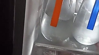 My Wife Cooks Sausages and Hallacas for Me Because I'm Very Hungry and While You See How She's Naked, She Loves to Cook Like Tha