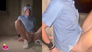 Left Alone Bound Blindfolded Naked and Exposed