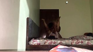 Indian Golu Fucks Cute Step Sister All Night in Room - Funny Voice Desi Sex