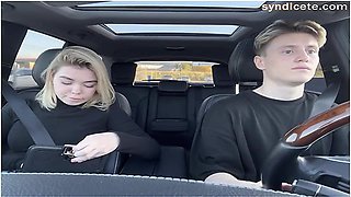 Paid For A Taxi With A Blowjob In The Car Outdoor