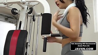 Japanese Milf Fucked Rough At The Gym