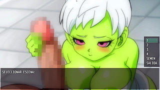 Dragon Ball Lost Chapter - The Beautiful Cheelai Playing with Broly's Cock