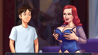 Summertime saga: horny cougar MILF fucks the pizza delivery guy ep 196,197