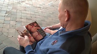 Hot Threesome Fuck with a Stranger in Loo