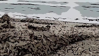 Your Stepsister Masturbates on the Beach