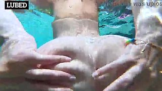 Redhead Slut Gets Facial Cumshot and Creampie by Big Cock at Pool