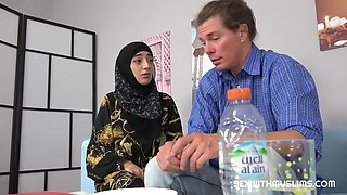 Sexy Muslim Babe Spreads Her Legs Instead Of Cooking Lunch